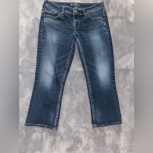 Silver Jean capris size 29 Aiko